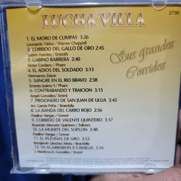 Lucha Villa Sus Gramdes Gorridos (CD) - Picture 4 of 4